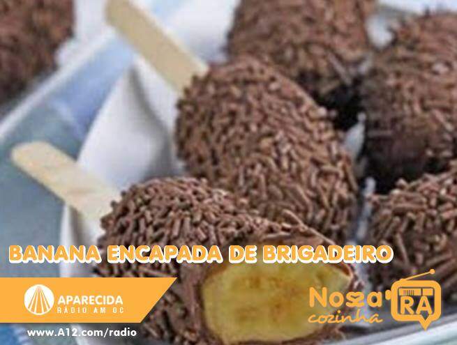 Banana Encapada de Brigadeiro 