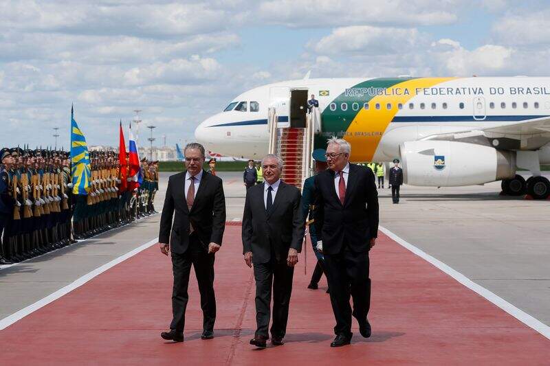 Michel Temer chega à Rússia_foto: Beto Barata/PR - EBC Agência Brasil