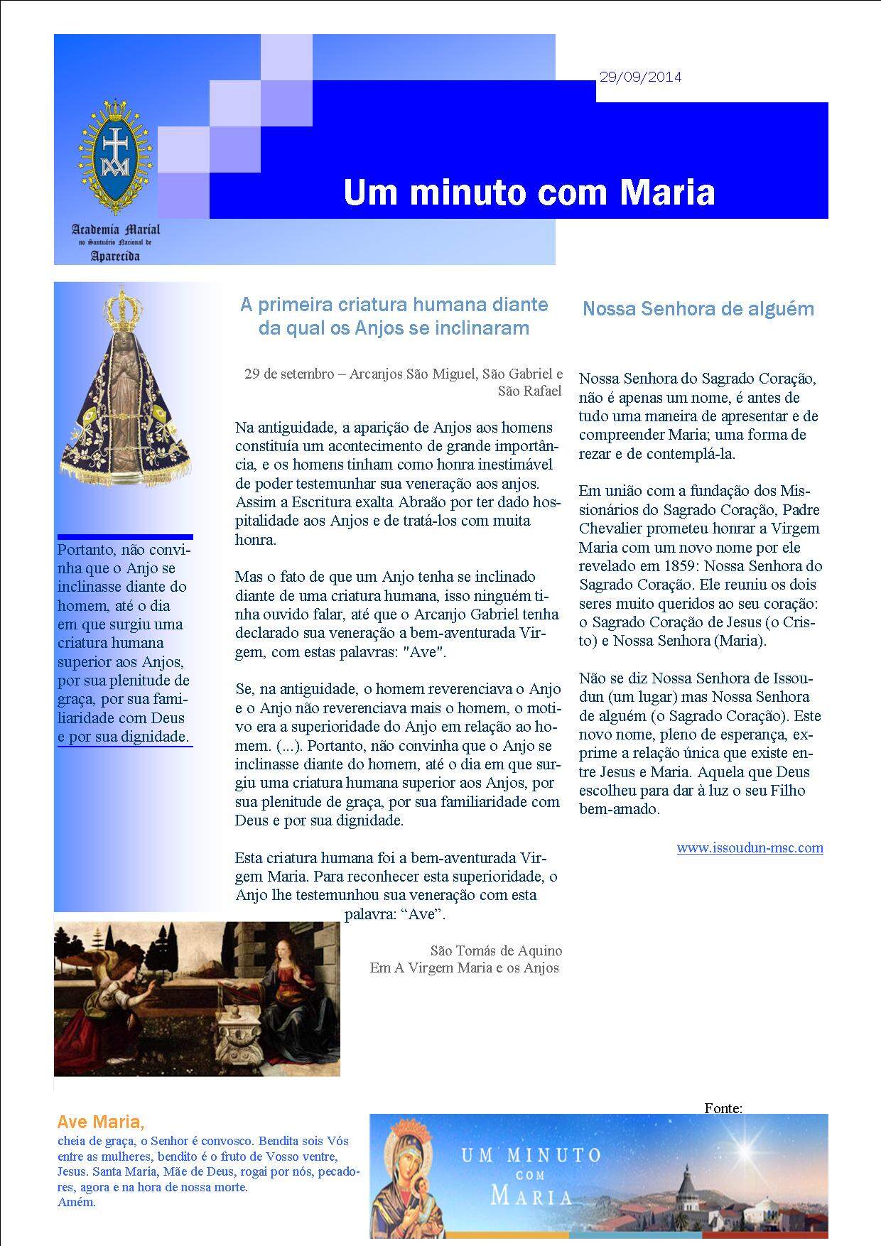 Um minuto com Maria