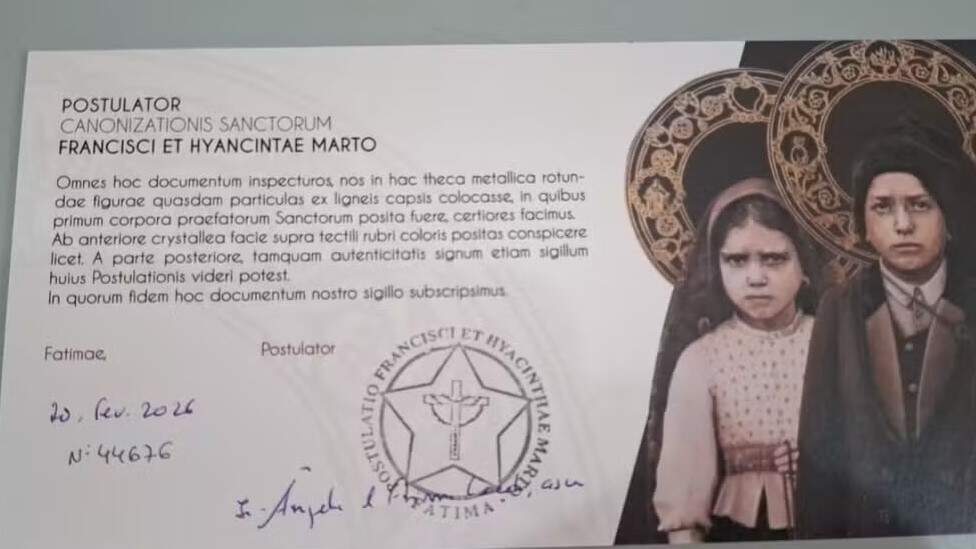 Reprodução/ Pascom Paroquia NS Fátima (Guaratinguetá)