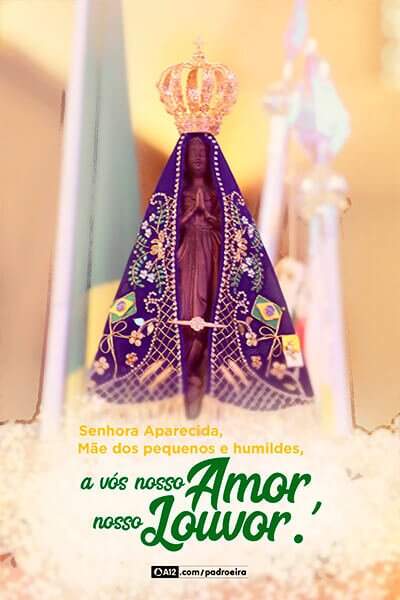 Cadastre seu email e receba imagens exclusivas com mensagens da Mãe Aparecida