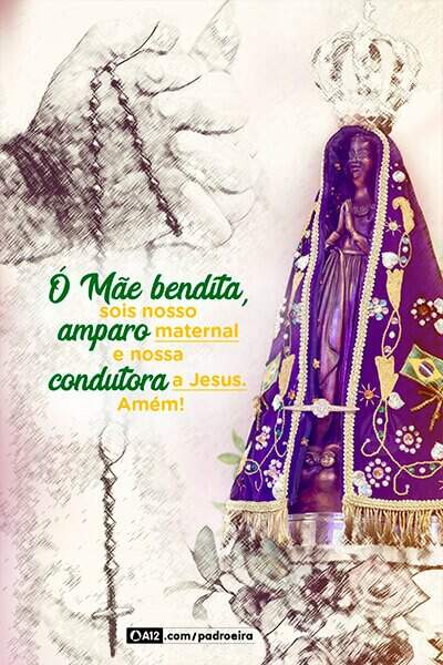 Cadastre seu email e receba imagens exclusivas com mensagens da Mãe Aparecida