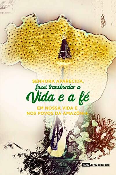 Cadastre seu email e receba imagens exclusivas com mensagens da Mãe Aparecida