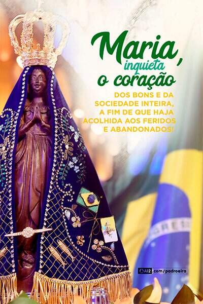 Cadastre seu email e receba imagens exclusivas com mensagens da Mãe Aparecida