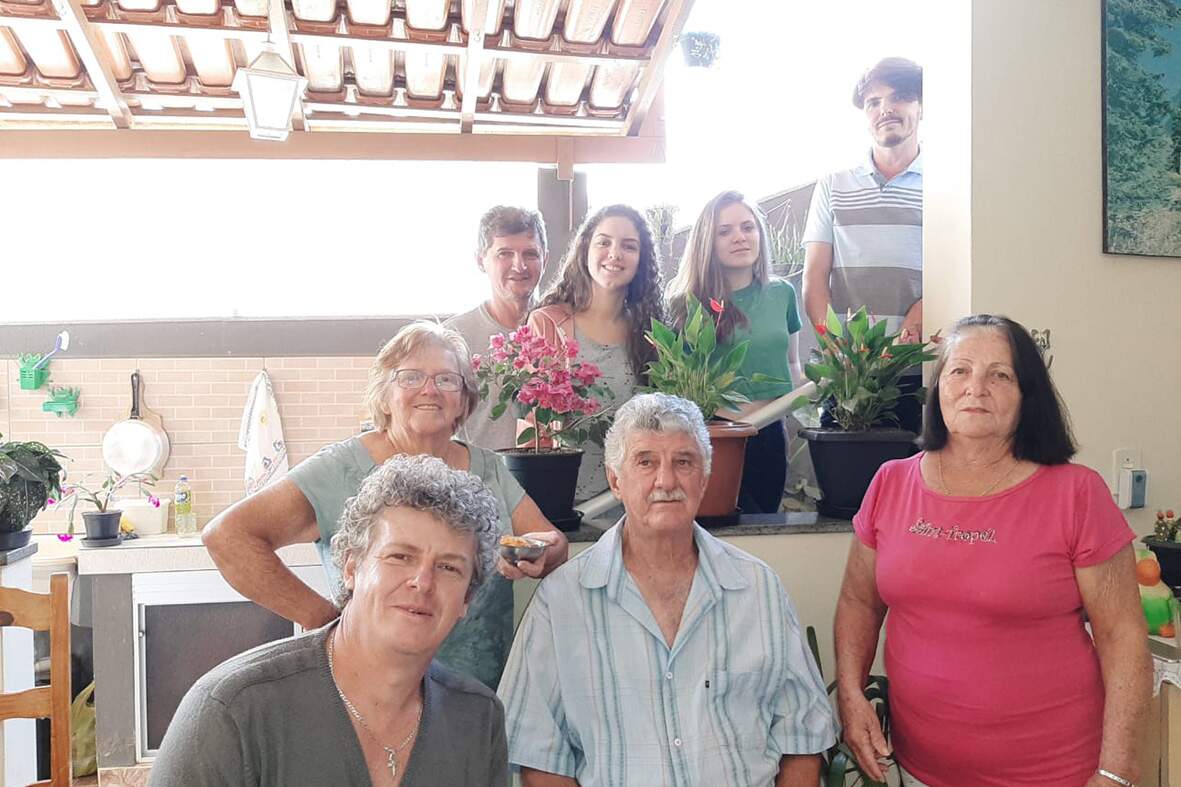 Domitila Valandro Rasseli e família, Santa Teresa/ES