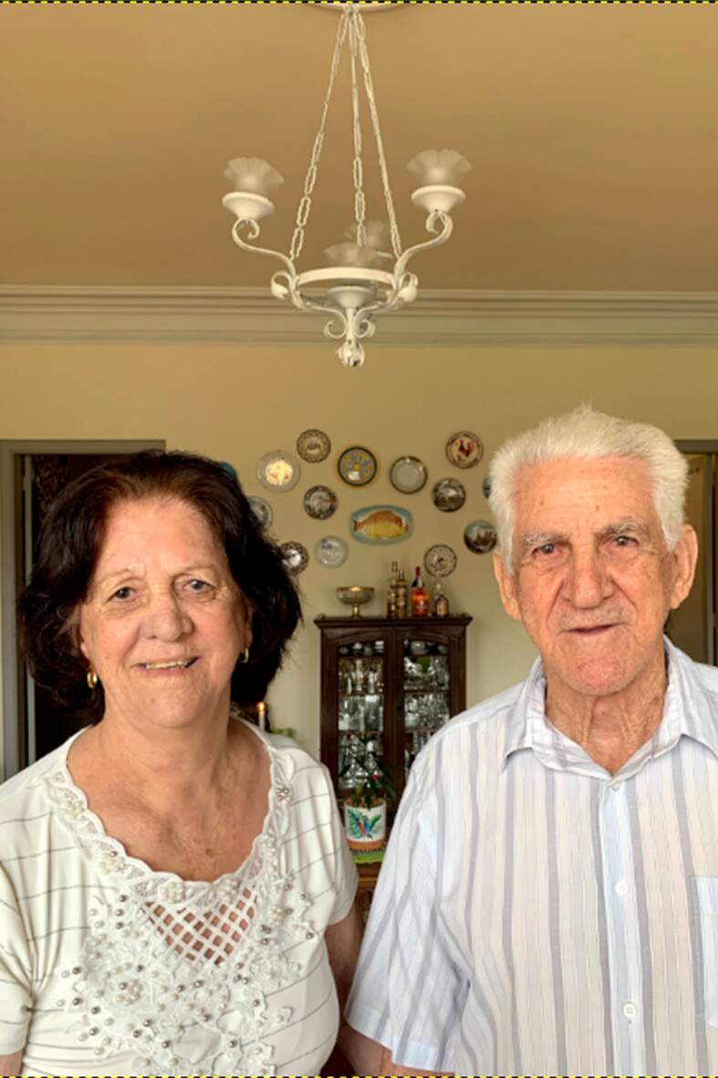 Vilma de Lima e Antônio Bosco, Belo Horizonte/MG – 61 anos de casados no dia 08/02/2023