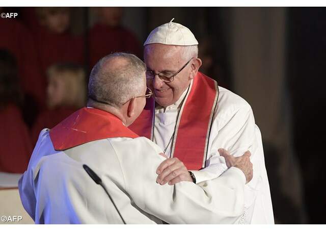 Papa Francisco e o Presidente da Federação Luterana Mundial 