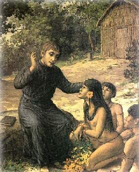 José de Anchieta e indígenas 