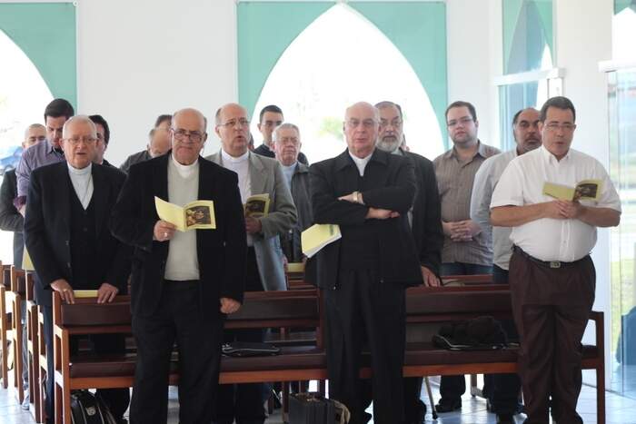 Bispos do Regional Sul 1 reunidos em assembleia em Aparecida (foto Elisangela Cavalheiro)