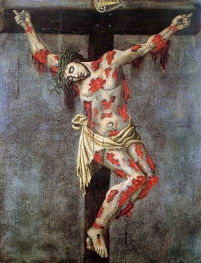 Crucifixo pintado por Santo Afonso