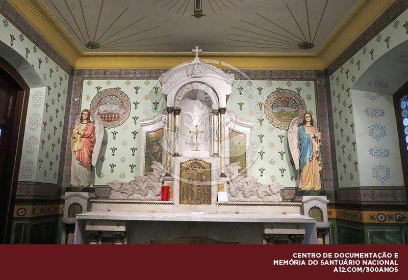 Detalhes da Capela do Santíssimo na Matriz Basílica, após o restauro em julho de 2015. Foto: CDM Santuário Nacional