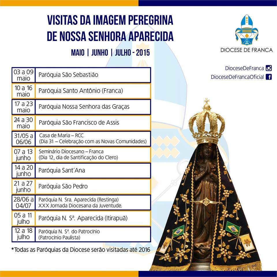 Peregrina&ccedil;&atilde;o  Diocese de Franca