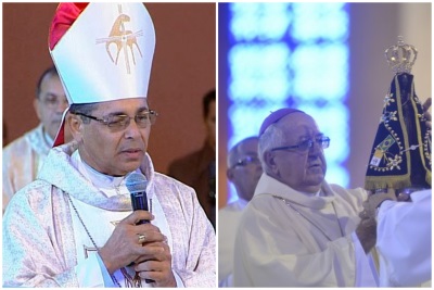 Dom Carlos Alberto dos Santos  e Dom Ceslau Stanula 