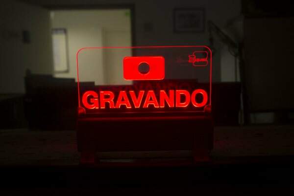 R&aacute;dio Aparecida gravando