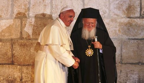 Encontro histórico entre Papa Francisco e Patriarca Bartolomeu I no Santo Sepulcro