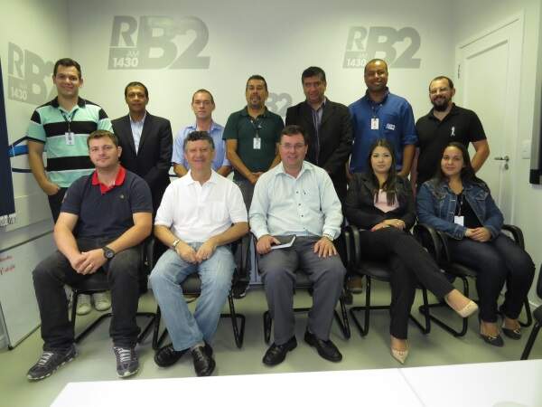 Equipe da RB2 - Com Pe. Rogerio e Inácio