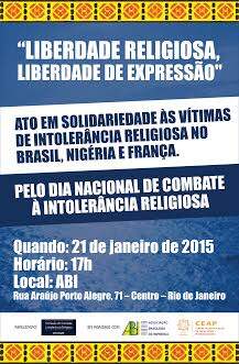 Ato pela liberdade religiosa RJ