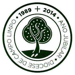 Logotipo do Ano Jubilar da Diocese de Campo Limpo