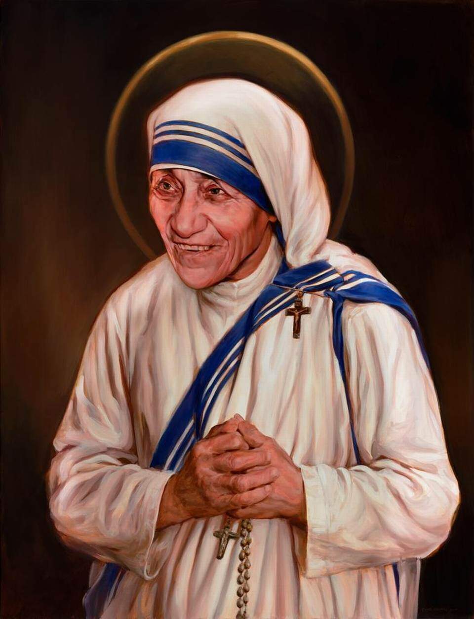 madre teresa calcuta imagem oficial canonização