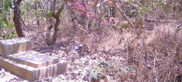 Em Furacungo, Moçambique, cemitério fica dentro de uma floresta. Em Furacungo, Moçambique, cemitério fica dentro de uma floresta.