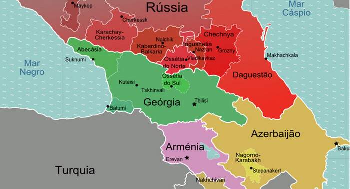 Mapa da Armênia