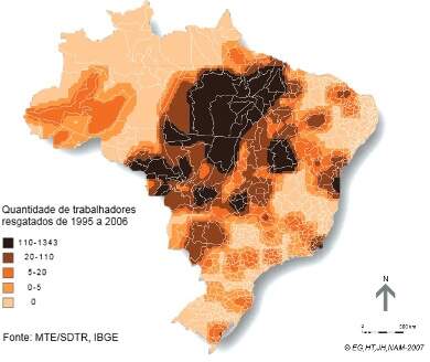 Mapa do Trabalho Escravo no Brasil