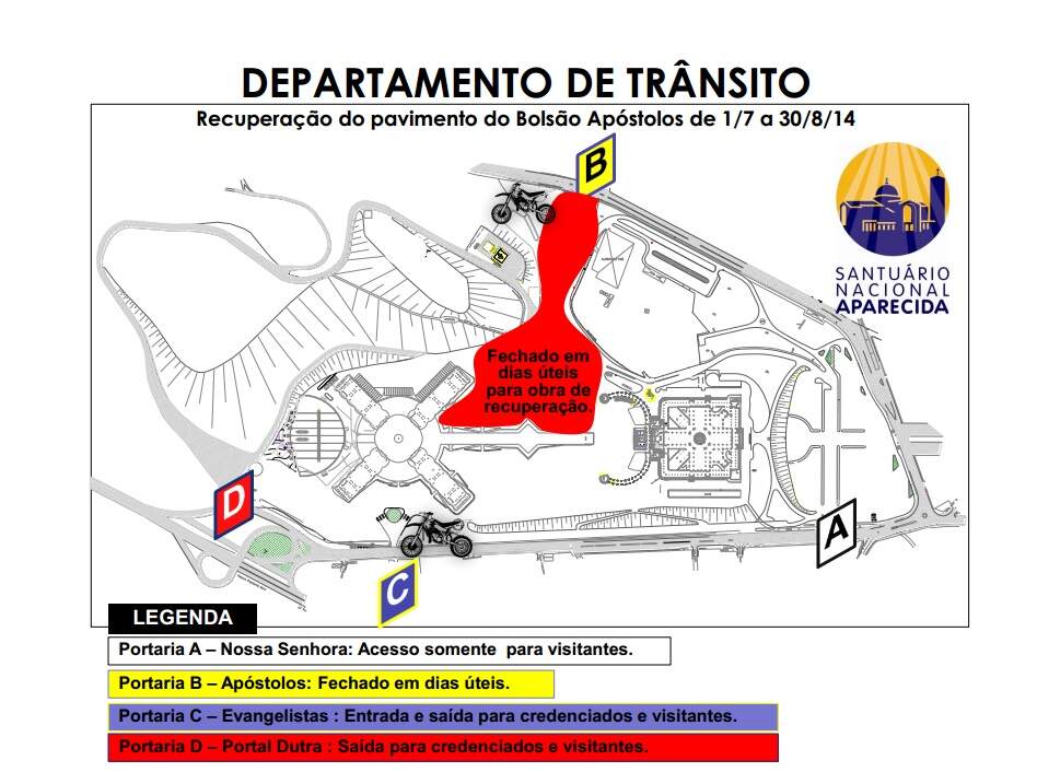 Mapa Obras Estacionamento