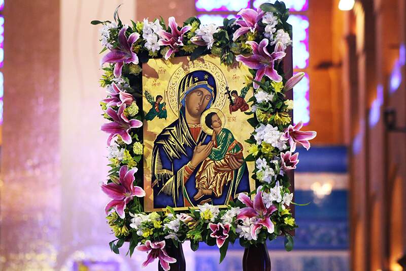 Celebração do tríduo de Nossa Senhora do Perpétuo Socorro no Santuário Nacional - 25 de junho - Fotos: Ivan Simas