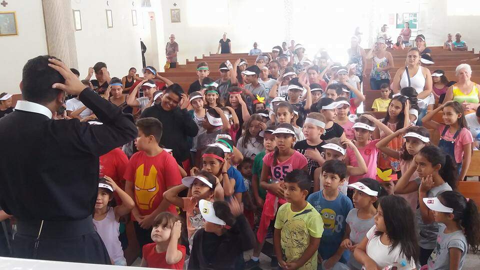 Santas Missões Redentoristas: missãozinha realizada com crianças_foto: Padre José de Lima Torres