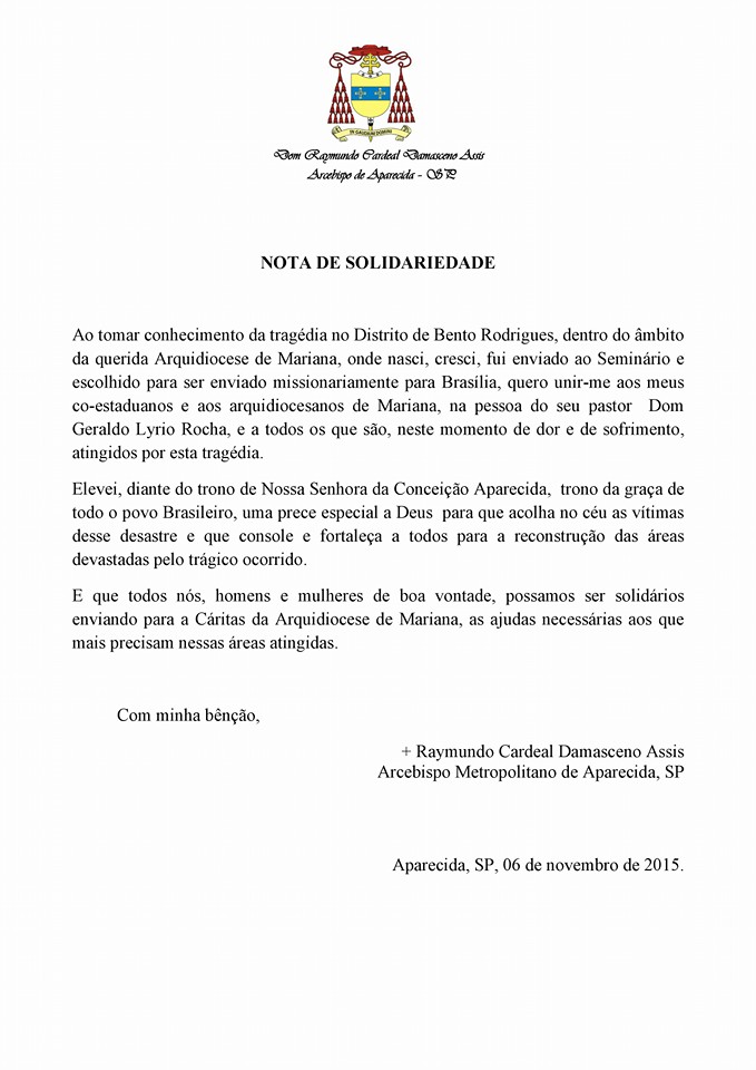 nota_dom_damasceno_mariana