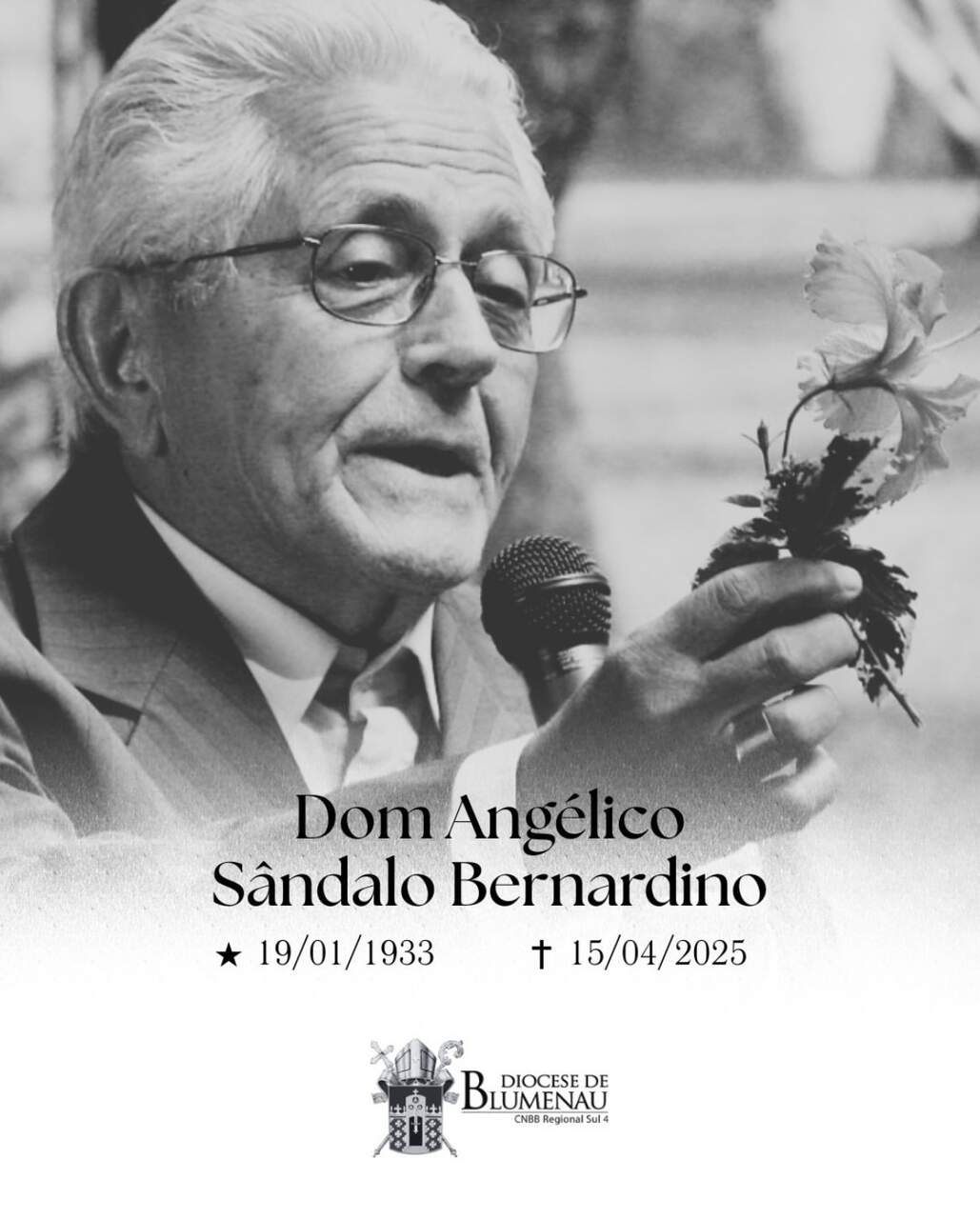 Reprodução Diocese de Blumenau (SC) Reprodução Diocese de Blumenau (SC)