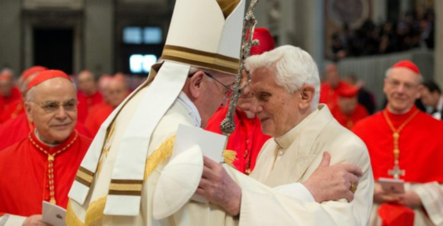 Um encontro histórico entre dois Papas da Igreja Católica Um encontro histórico entre dois Papas da Igreja Católica