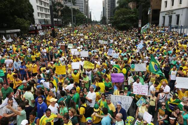 Manifestações na Avenida Paulista 15/03 - Crédito: Paulo Pinto-Fotos Públicas