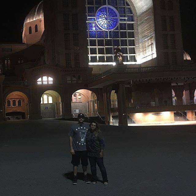Cantora Preta Gil de passagem pelo Santuário Nacional de Aparecida_foto: arquivo pessoal