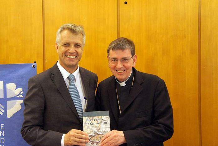 Reverendo Martin Junge e o Cardeal Koch (Credito LWF S)