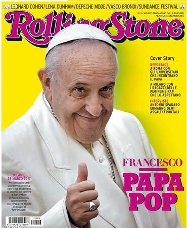 Rolling Stone Itália, capa, papa