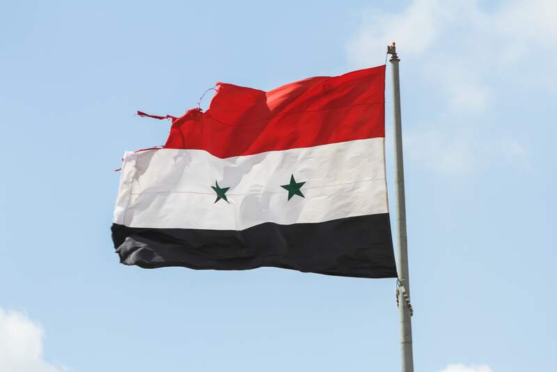 Bandeira da Síria - Foto: shutterstock Bandeira da Síria - Foto: shutterstock