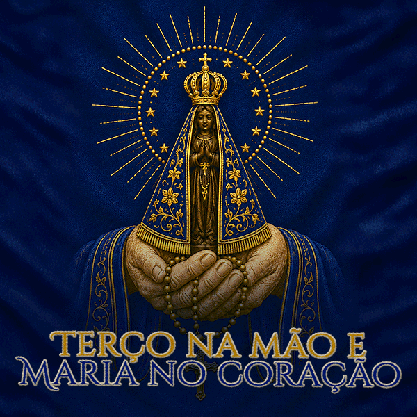 terço na mão