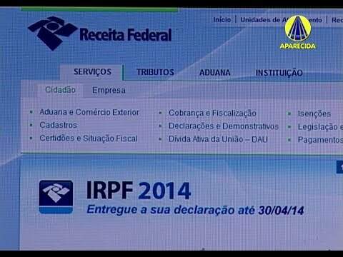 TJ Aparecida | &Uacute;ltimas semanas para envio do Imposto de Renda - 25 de Abril de 2014